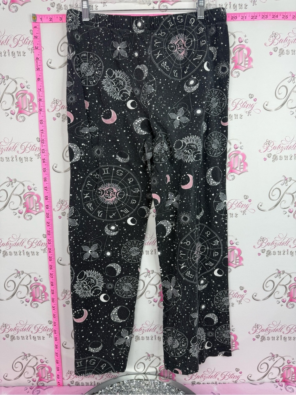 Joe Fresh horoscope pj pants Black Pajama Pants with Pink Accents - Picture 2 of 10